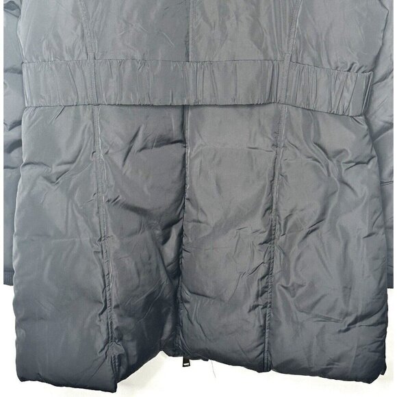 Lily Morgan Winter Parka Hooded Coat Removable Faux Fur Trim Black Womens Sz XL - Picture 5 of 14